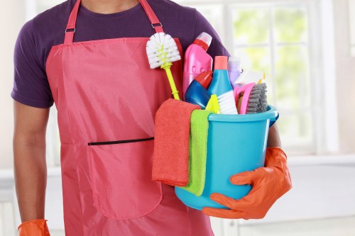Local cleaners maintaining desks, reception areas, and communal office spaces in Tooting