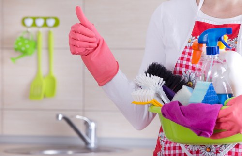 Deep carpet cleaning process for a flat in Tooting